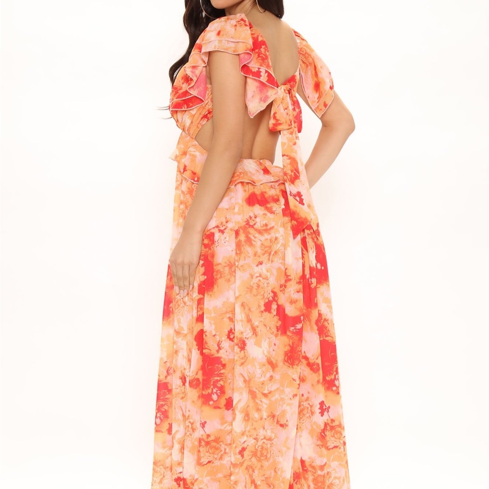 Floral Ruffle Maxi Dress - Picture 3 of 5